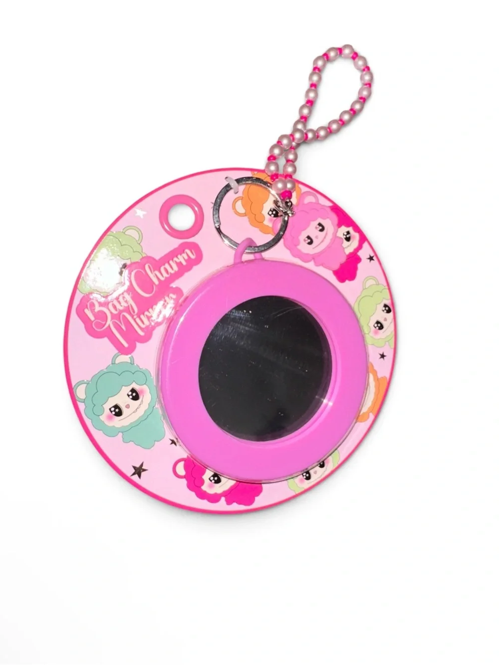 Pink Cosmetic Pouch and Accessory Set - Cute Character Labubu Design